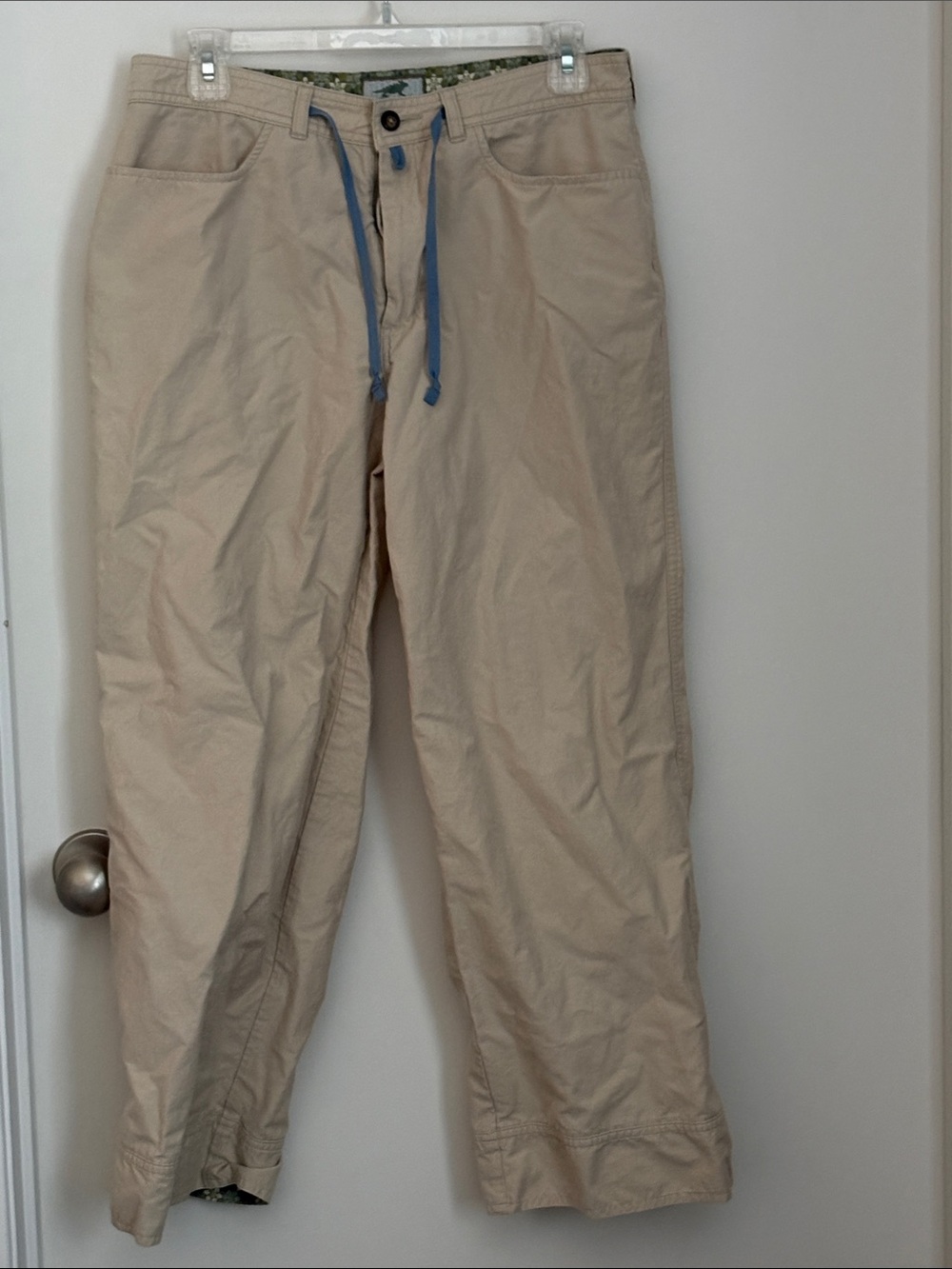 Horny Toad Beige Drawstring Chino Pants